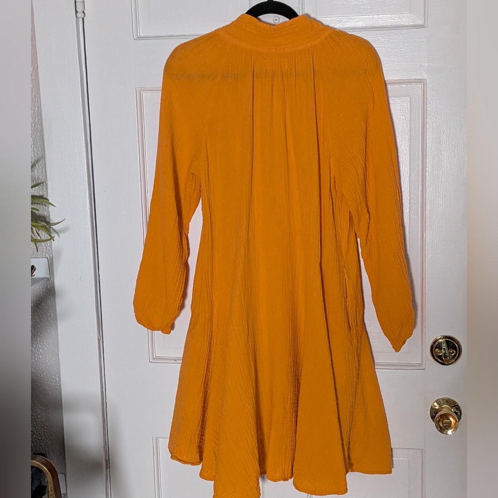 XiRENA Vibrant Orange Lola Cotton Swing Dress - Picture 5 of 5